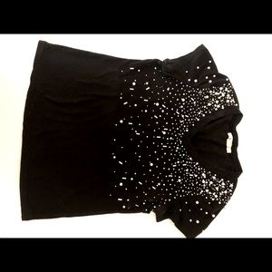 Black beaded Top size Small